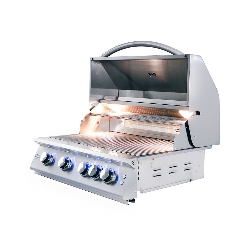 32" Premier Built - In Grill w/ LED Lights - RJC32AL - Built - in Gas Grills by Renaissance Cooking Systems | Buy at Agent BBQ