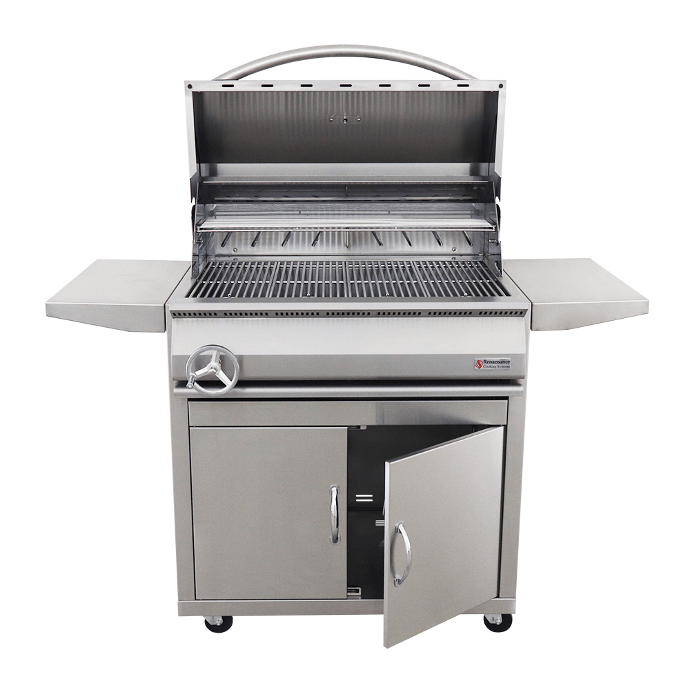 32" Premier Freestanding Charcoal Grill - RJCC32A CK - Charcoal Portable Grills by Renaissance Cooking Systems | Buy at Agent BBQ