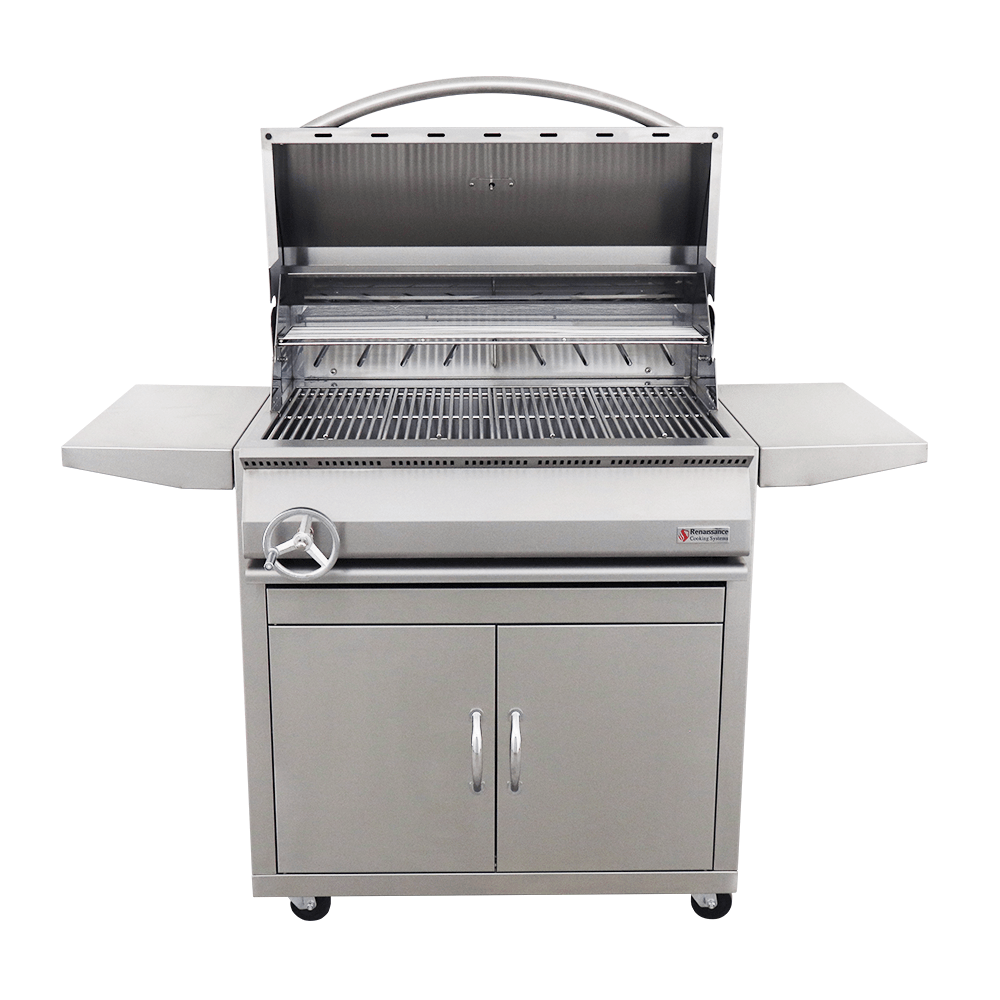 32" Premier Freestanding Charcoal Grill - RJCC32A CK - Charcoal Portable Grills by Renaissance Cooking Systems | Buy at Agent BBQ