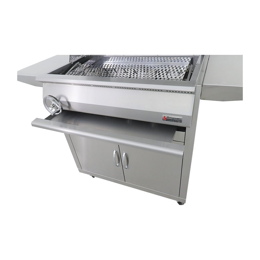 32" Premier Freestanding Charcoal Grill - RJCC32A CK - Charcoal Portable Grills by Renaissance Cooking Systems | Buy at Agent BBQ
