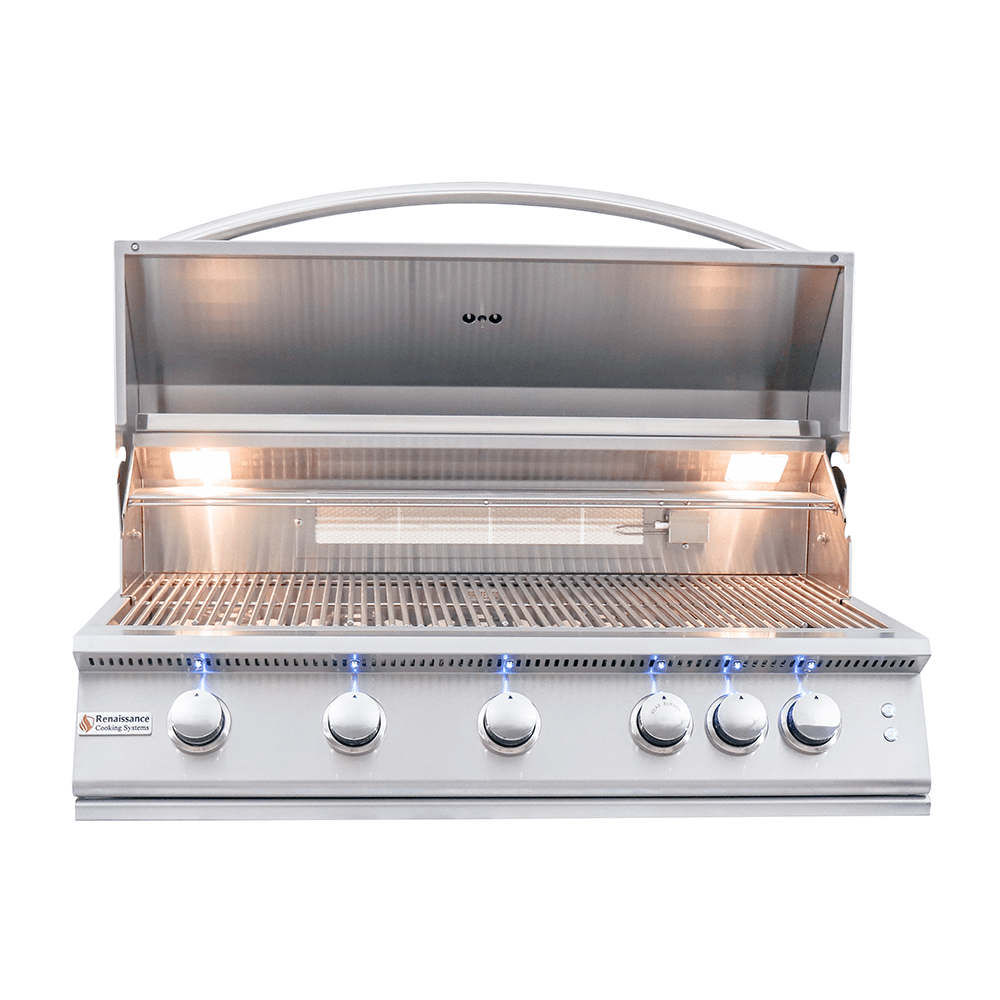 40" Premier Built - In Grill w/ LED Lights - RJC40AL - Built - in Gas Grills by Renaissance Cooking Systems | Buy at Agent BBQ