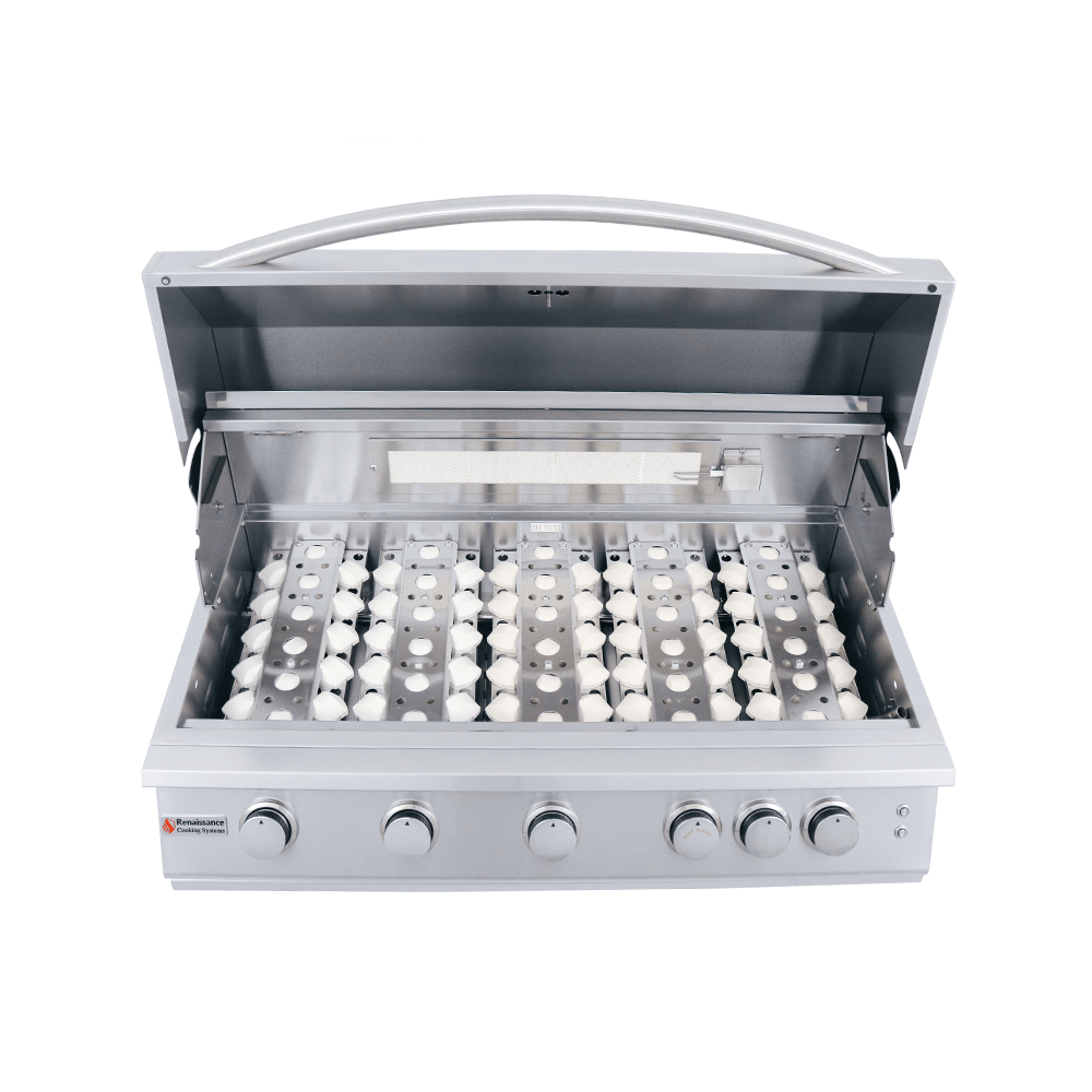 40" Premier Built - In Grill w/ LED Lights - RJC40AL - Built - in Gas Grills by Renaissance Cooking Systems | Buy at Agent BBQ