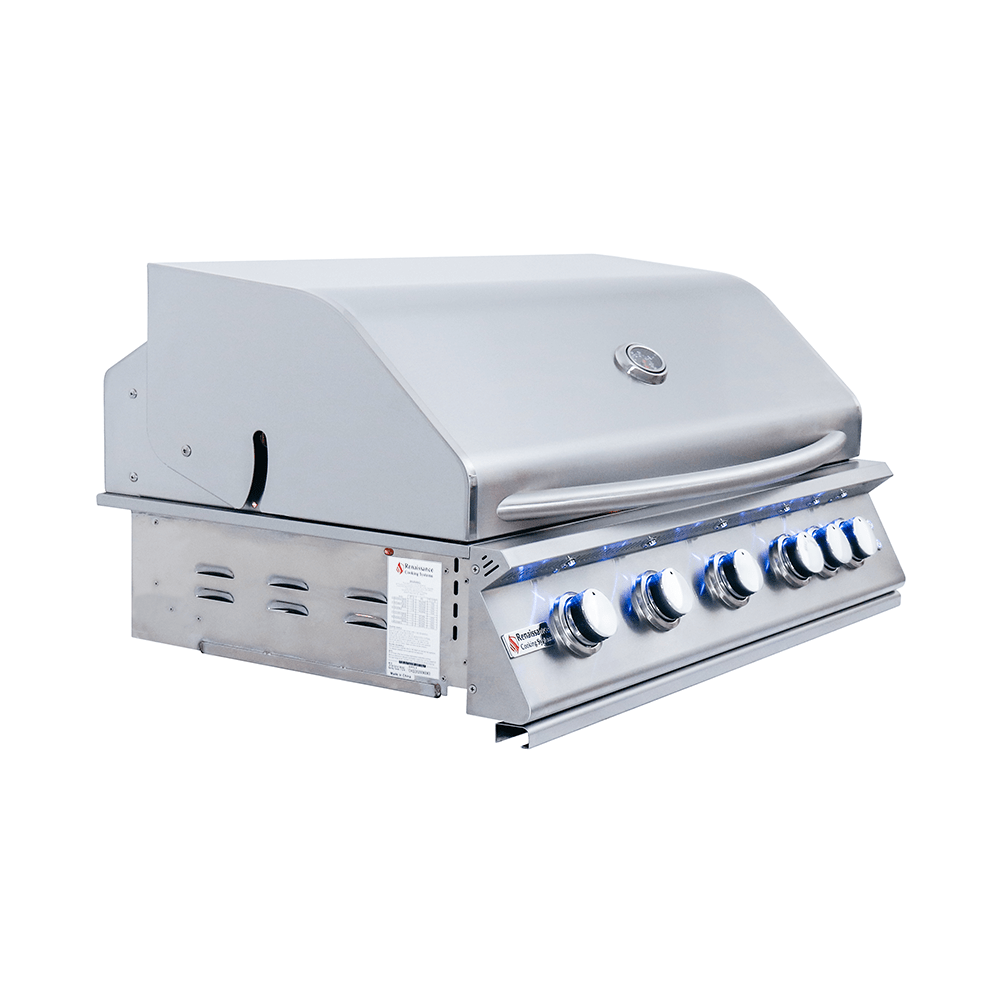 40" Premier Built - In Grill w/ LED Lights - RJC40AL - Built - in Gas Grills by Renaissance Cooking Systems | Buy at Agent BBQ