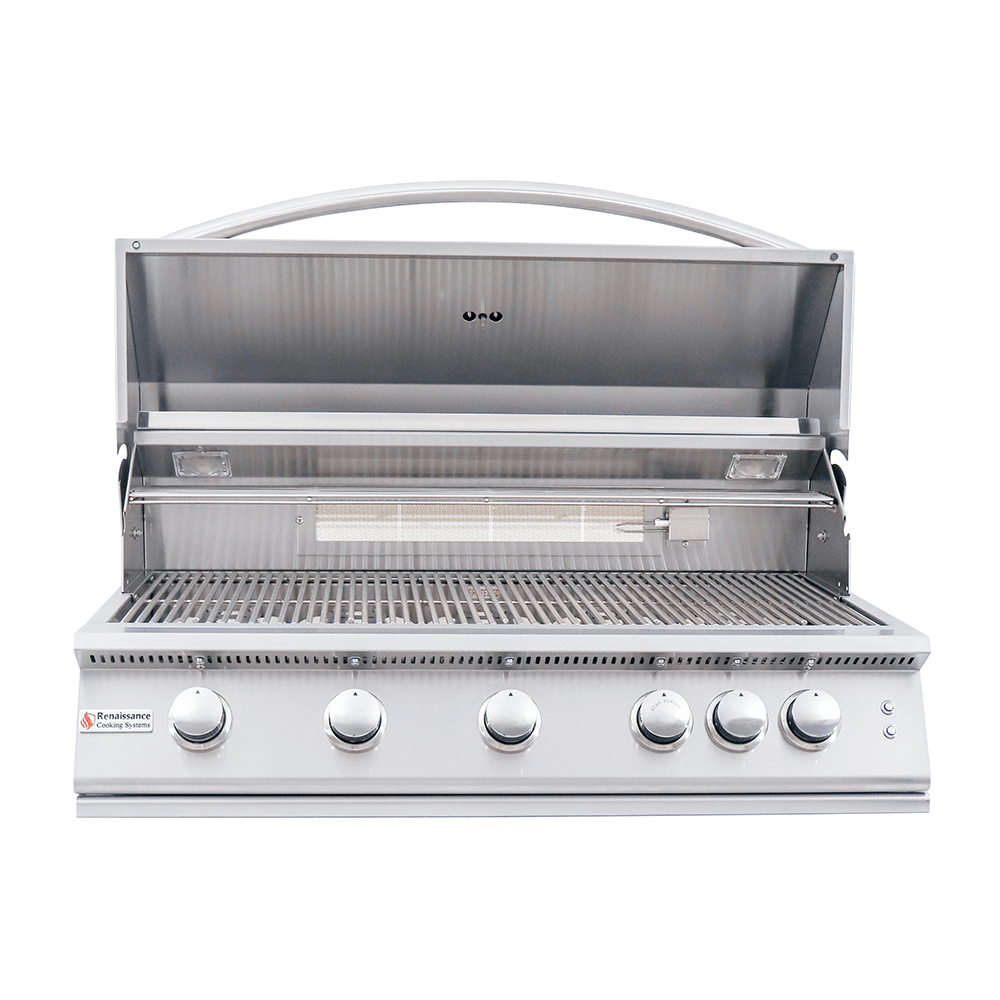 40" Premier Built - In Grill w/ LED Lights - RJC40AL - Built - in Gas Grills by Renaissance Cooking Systems | Buy at Agent BBQ