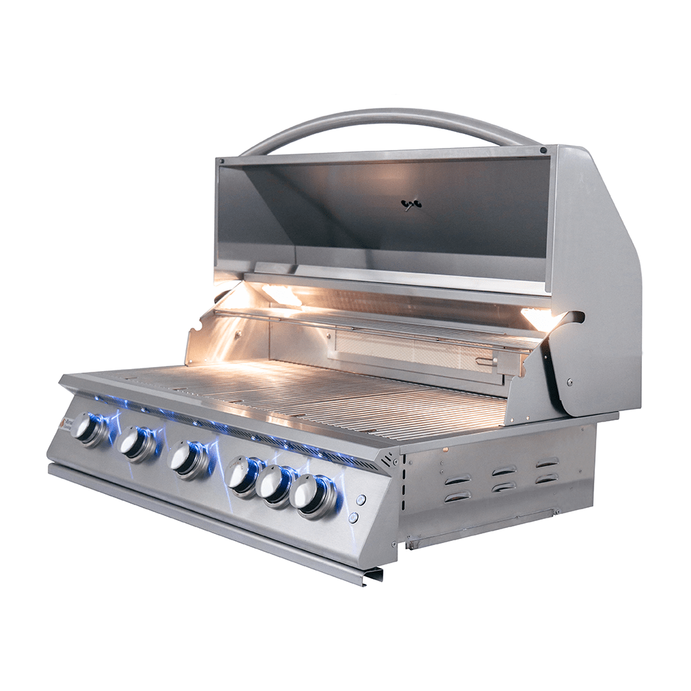 40" Premier Built - In Grill w/ LED Lights - RJC40AL - Built - in Gas Grills by Renaissance Cooking Systems | Buy at Agent BBQ