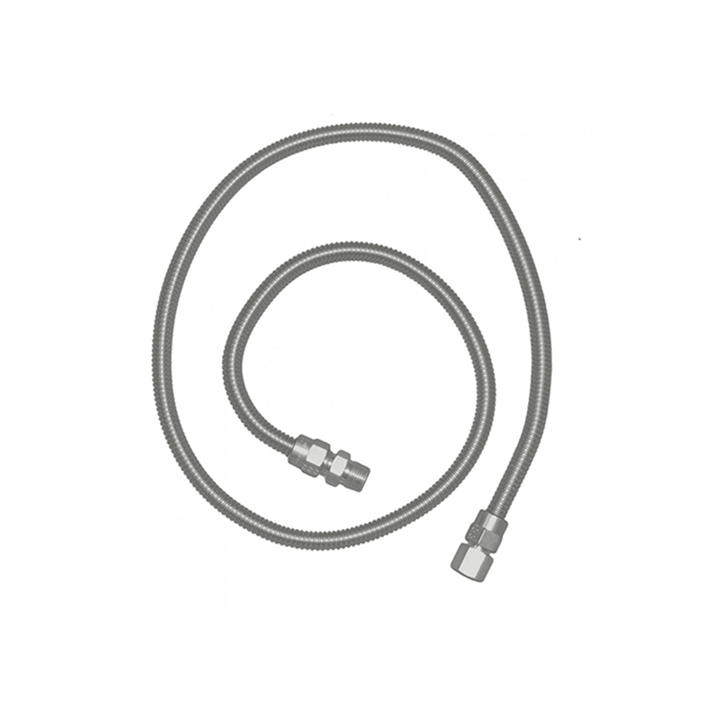 48" Stainless Steel Flex Line - SSFLEX8448 - Gas Connections by Renaissance Cooking Systems | Buy at Agent BBQ