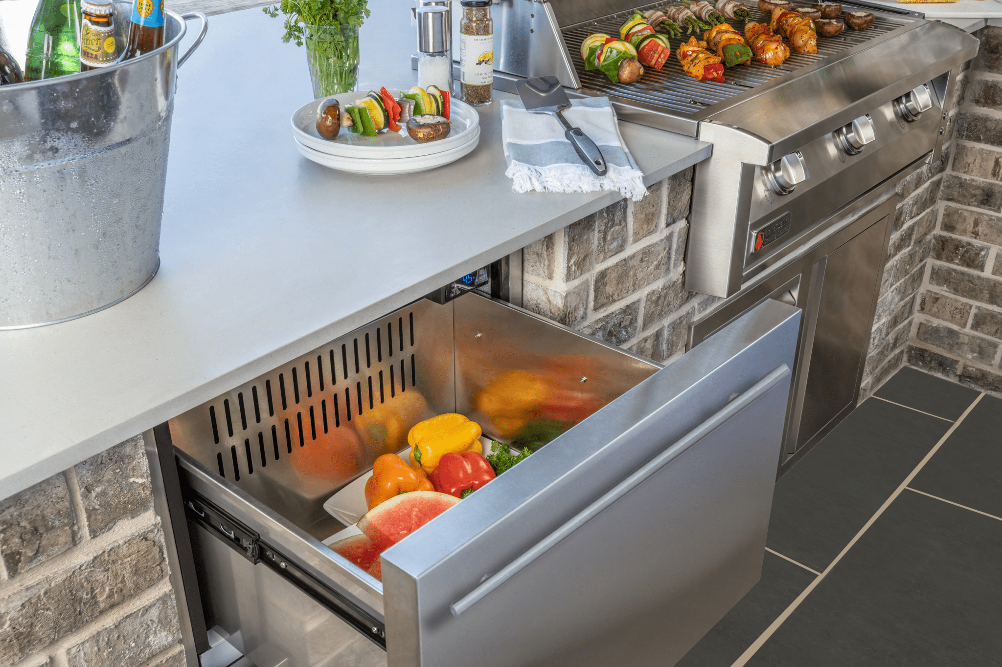 Double Drawer Refrigerator - REFR4 - Refrigerators by Renaissance Cooking Systems | Buy at Agent BBQ