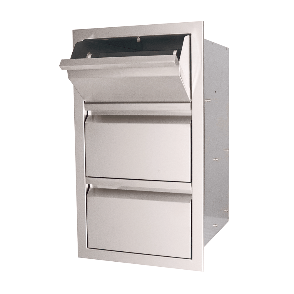 Double Drawers with Paper Towel Holder - VTHC1 - Storage Drawers by Renaissance Cooking Systems | Buy at Agent BBQ