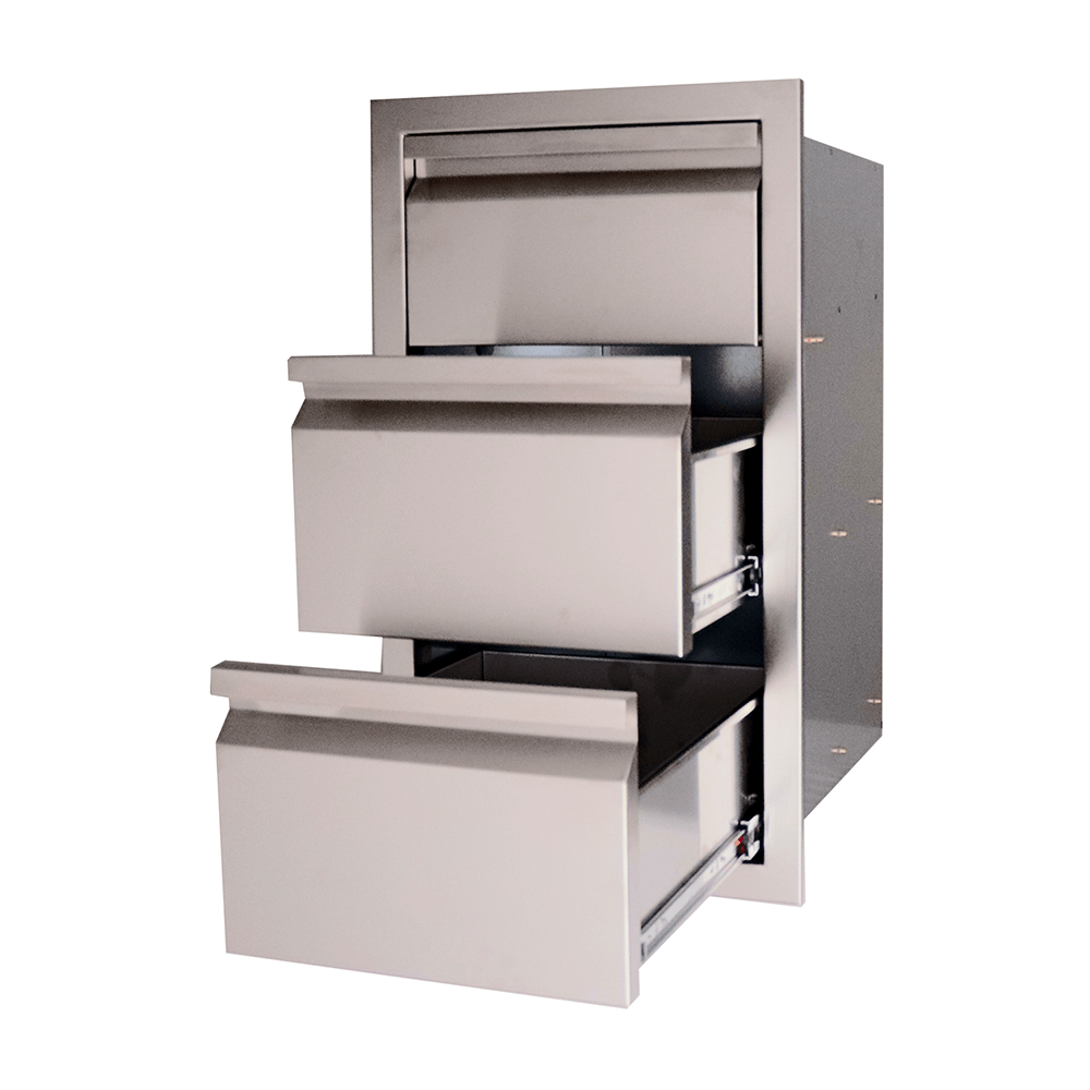 Double Drawers with Paper Towel Holder - VTHC1 - Storage Drawers by Renaissance Cooking Systems | Buy at Agent BBQ