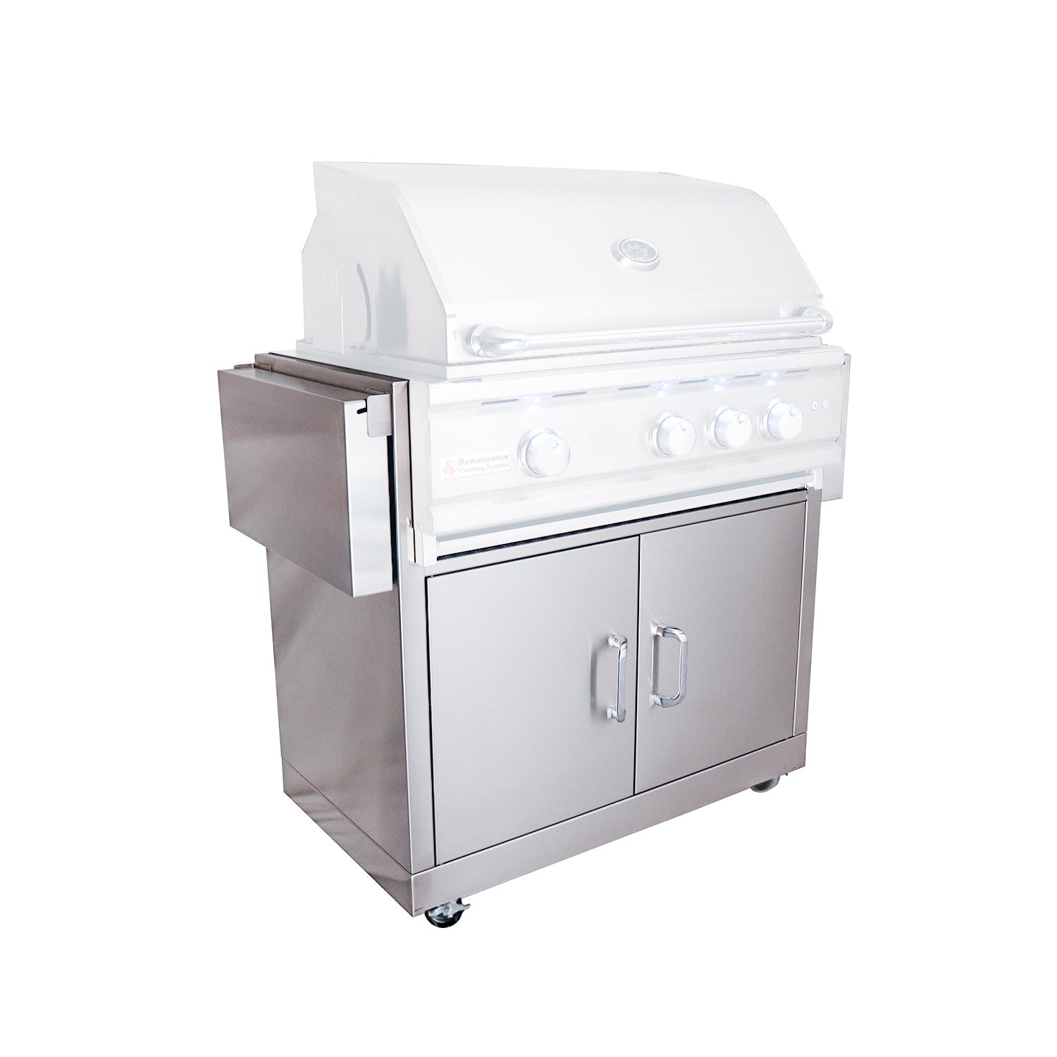 Freestanding Grill Cart for 30" Cutlass Elite / Pro Grills - RONMC - Freestanding Grill Carts by Renaissance Cooking Systems | Buy at Agent BBQ