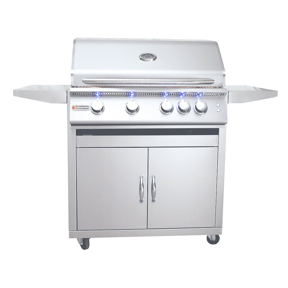 Freestanding Grill Cart for RJC32A/L - RJCMC - Freestanding Grill Carts by Renaissance Cooking Systems | Buy at Agent BBQ