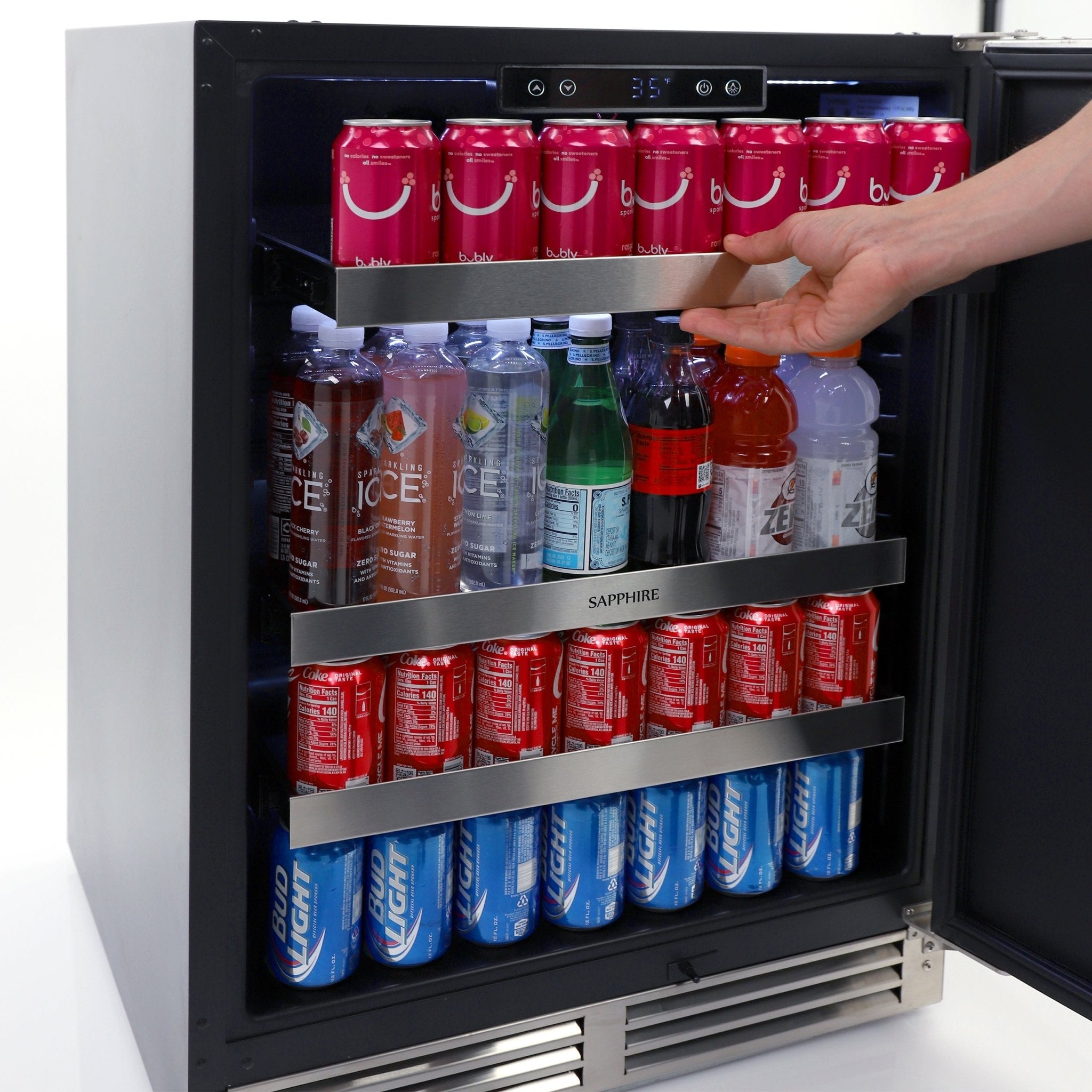 Sapphire Series 3 ADA Premium Indoor/Outdoor Refrigerator - SR243SSPRADA - Refrigerator by Sapphire | Buy at Agent BBQ