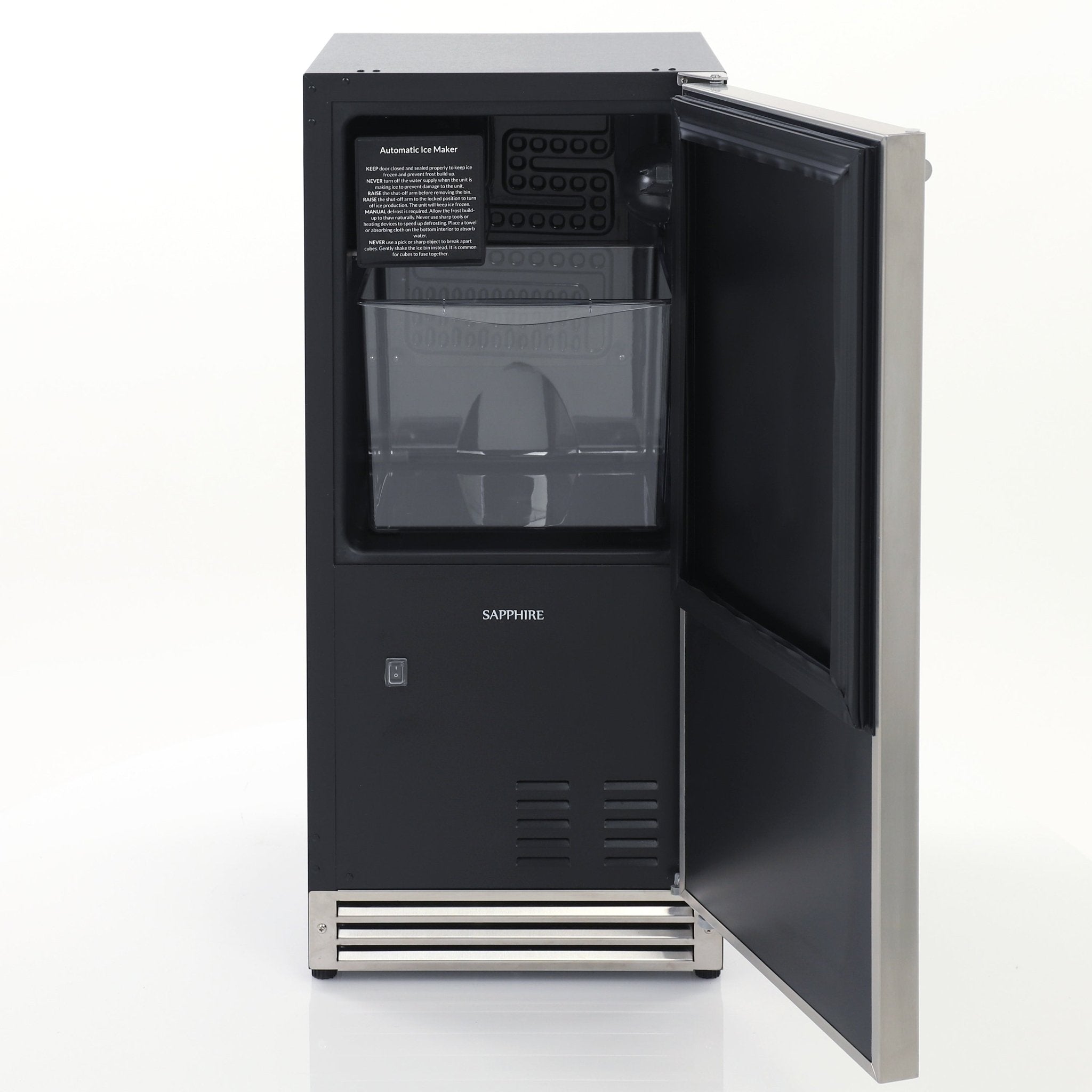 Sapphire Series 3 Premium Indoor/Outdoor Ice Maker - SCIM153SSPR - Ice Maker by Sapphire | Buy at Agent BBQ