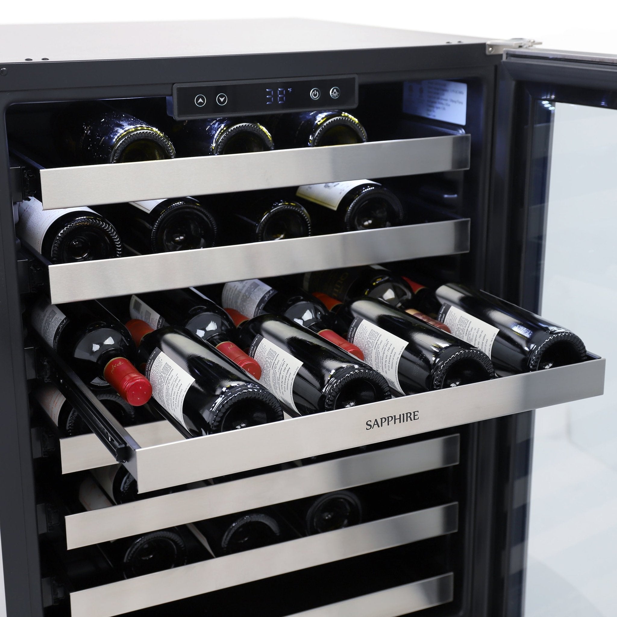 Sapphire Series 3 Premium Indoor/Outdoor Wine Cooler - SW243SZSSPR - Wine Cooler by Sapphire | Buy at Agent BBQ
