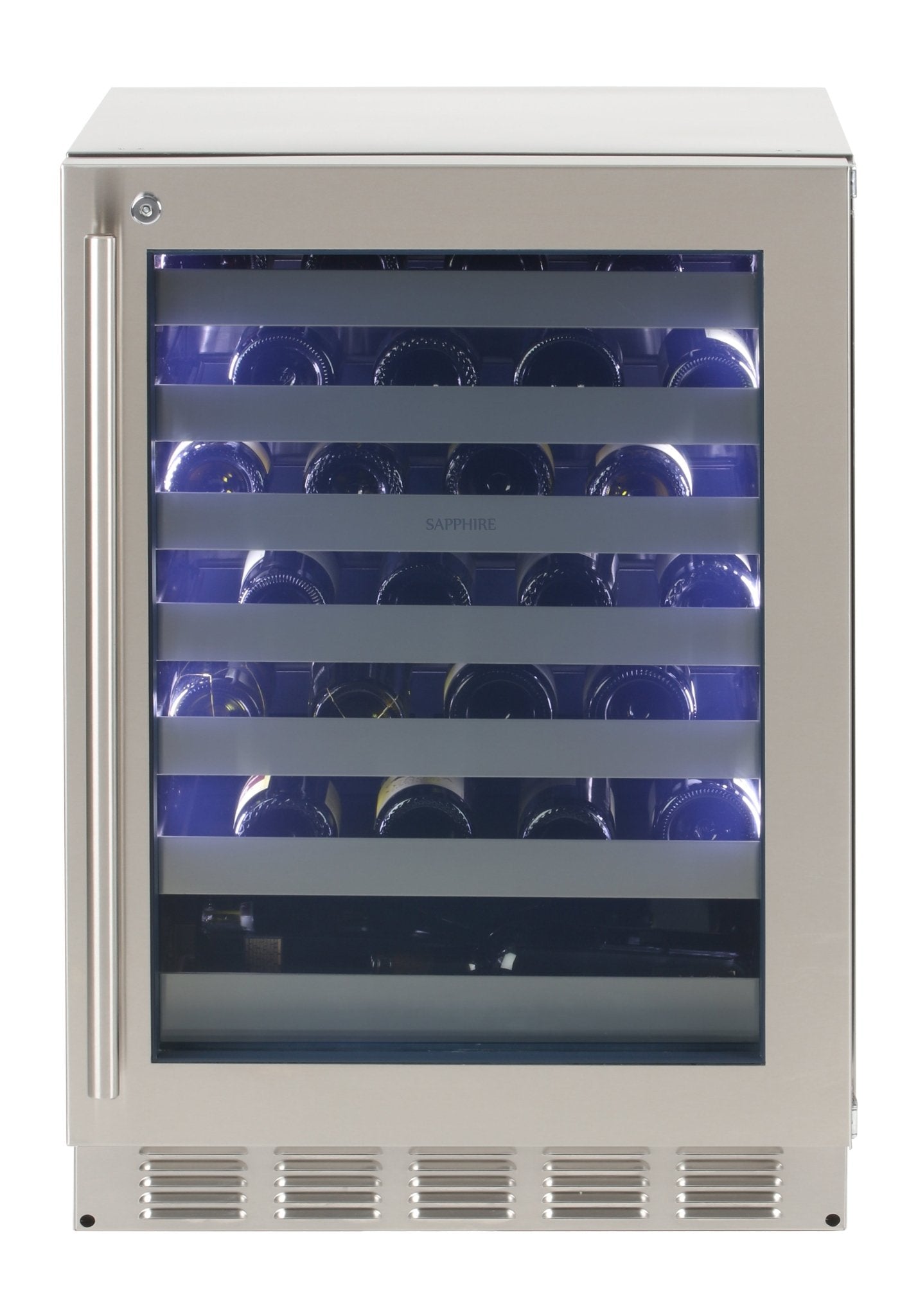 Sapphire Series 5 Indoor Single Zone Wine Refrigerator, 51 Bottle Capacity - SW24SZSS - Wine Cooler by Sapphire | Buy at Agent BBQ