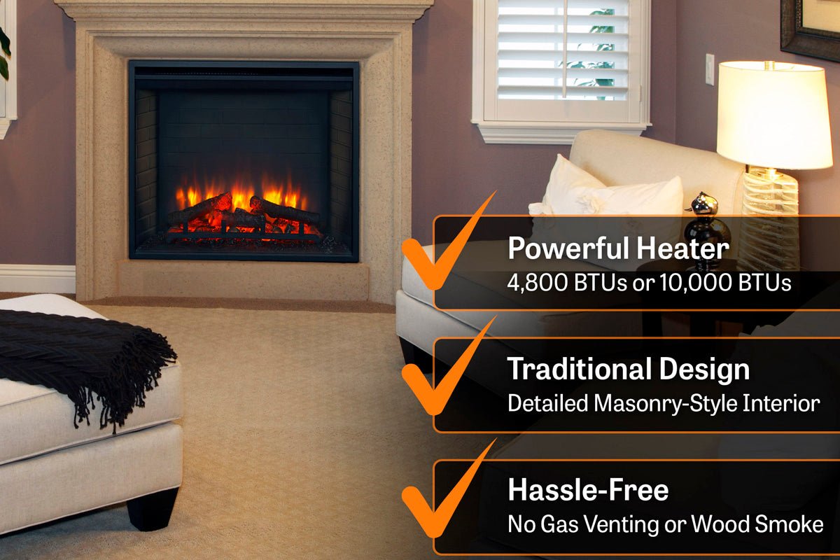 SimpliFire 30" Built - In Electric Firebox - Electric Fireboxes by SimpliFire | Buy at Agent BBQ