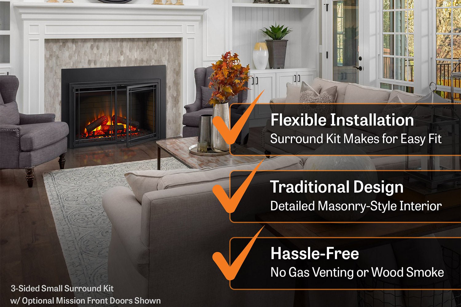 SimpliFire 35" Electric Fireplace Insert - Fireplaces Inserts by SimpliFire | Buy at Agent BBQ