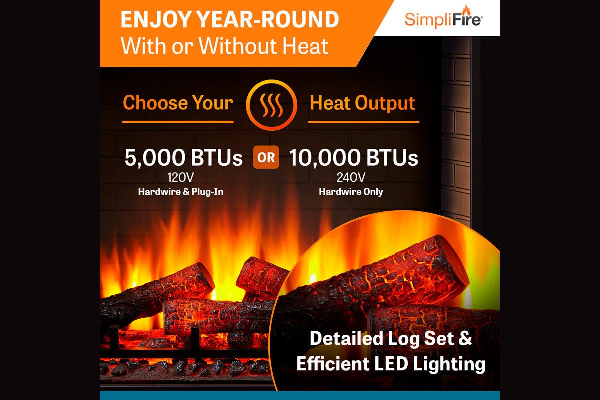 SimpliFire 36" Built - In Electric Firebox - Electric Fireboxes by SimpliFire | Buy at Agent BBQ