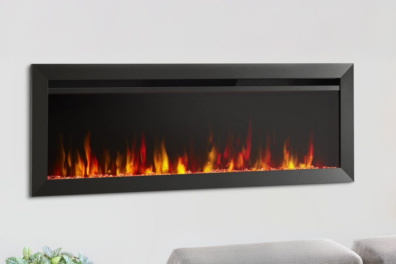 SimpliFire Allusion Slim 40" Wall Mount / Recessed Electric Fireplace - Electric Fireplace by SimpliFire | Buy at Agent BBQ