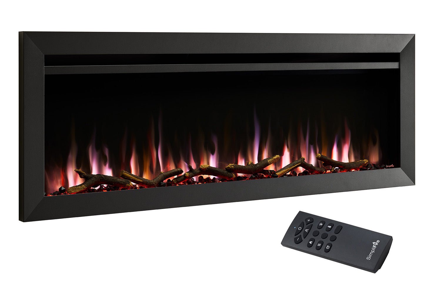 SimpliFire Allusion Slim 50" Wall Mount / Recessed Electric Fireplace - Electric Fireplace by SimpliFire | Buy at Agent BBQ
