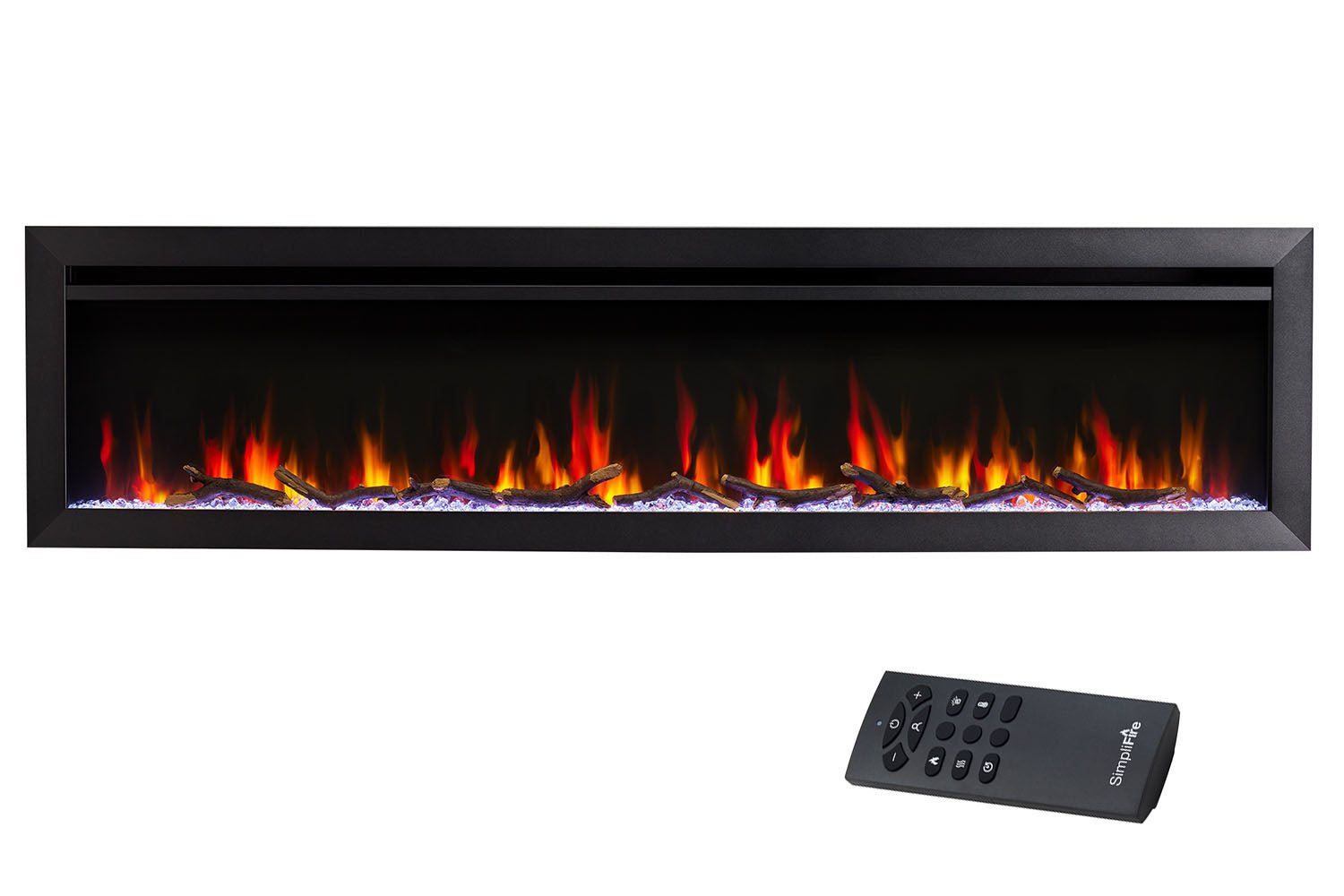 SimpliFire Allusion Slim 72" Wall Mount / Recessed Electric Fireplace - Electric Fireplace by SimpliFire | Buy at Agent BBQ