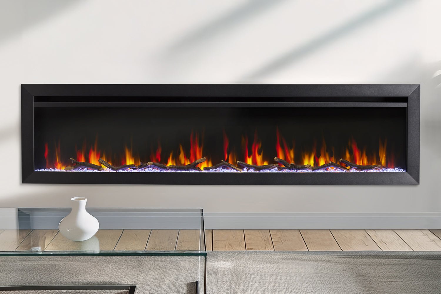 SimpliFire Allusion Slim 72" Wall Mount / Recessed Electric Fireplace - Electric Fireplace by SimpliFire | Buy at Agent BBQ