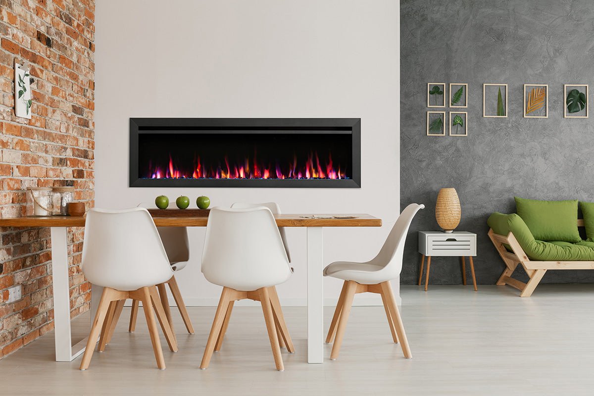 SimpliFire Allusion Slim 72" Wall Mount / Recessed Electric Fireplace - Electric Fireplace by SimpliFire | Buy at Agent BBQ