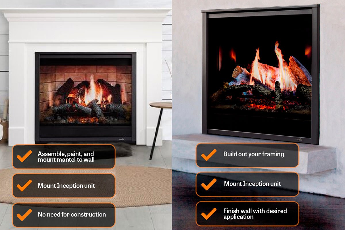 SimpliFire Inception 36" Traditional Smart Electric Fireplace | Chateau Forge Front - Electric Fireplace by SimpliFire | Buy at Agent BBQ