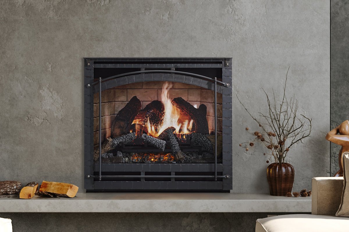 SimpliFire Inception 36" Traditional Smart Electric Fireplace | Chateau Forge Front - Electric Fireplace by SimpliFire | Buy at Agent BBQ