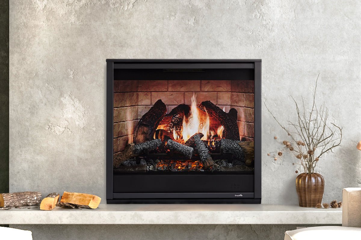 SimpliFire Inception 36" Traditional Smart Electric Fireplace | Folio Front - Electric Fireplace by SimpliFire | Buy at Agent BBQ