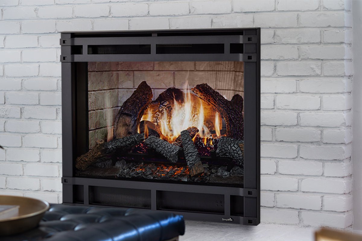 SimpliFire Inception 36" Traditional Smart Electric Fireplace | Halston Front - Electric Fireboxes by SimpliFire | Buy at Agent BBQ
