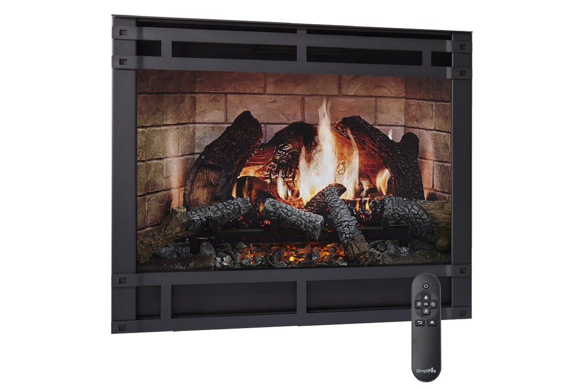 SimpliFire Inception 36" Traditional Smart Electric Fireplace | Halston Front - Electric Fireboxes by SimpliFire | Buy at Agent BBQ