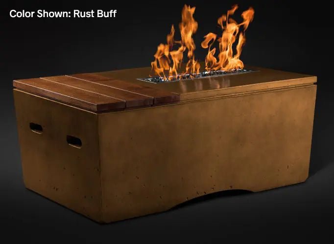 Slick Rock Concrete - Oasis Series 48 - Inch Rectangle Fire Table KOF48 - by Slick Rock Concrete | Buy at Agent BBQ
