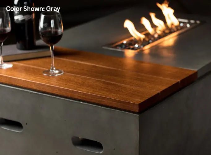 Slick Rock Concrete - Oasis Series 48 - Inch Rectangle Fire Table KOF48 - by Slick Rock Concrete | Buy at Agent BBQ