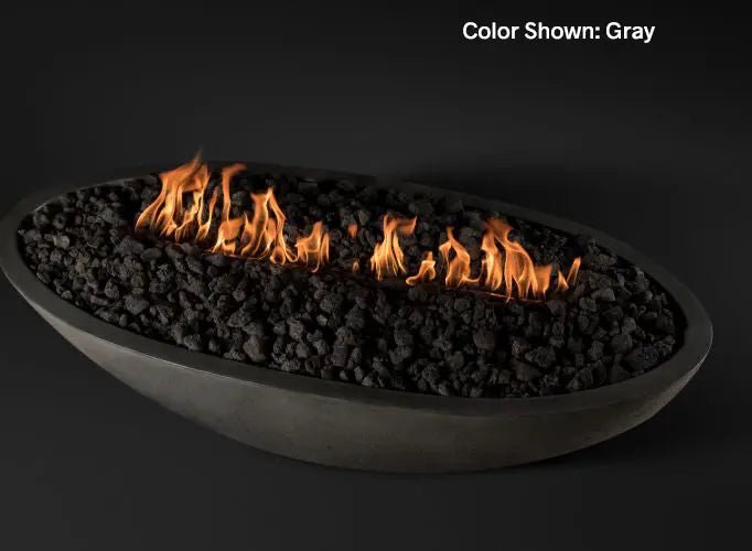 Slick Rock Concrete - Oasis Series 60 - Inch Oval Fire Bowl KOF60 - by Slick Rock Concrete | Buy at Agent BBQ