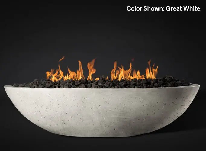 Slick Rock Concrete - Oasis Series 60 - Inch Oval Fire Bowl KOF60 - by Slick Rock Concrete | Buy at Agent BBQ