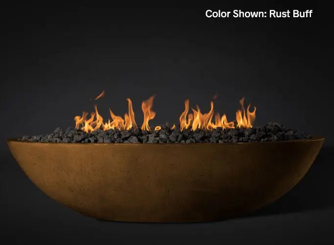 Slick Rock Concrete - Oasis Series 60 - Inch Oval Fire Bowl KOF60 - by Slick Rock Concrete | Buy at Agent BBQ
