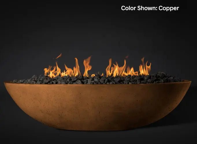 Slick Rock Concrete - Oasis Series 60 - Inch Oval Fire Bowl KOF60 - by Slick Rock Concrete | Buy at Agent BBQ