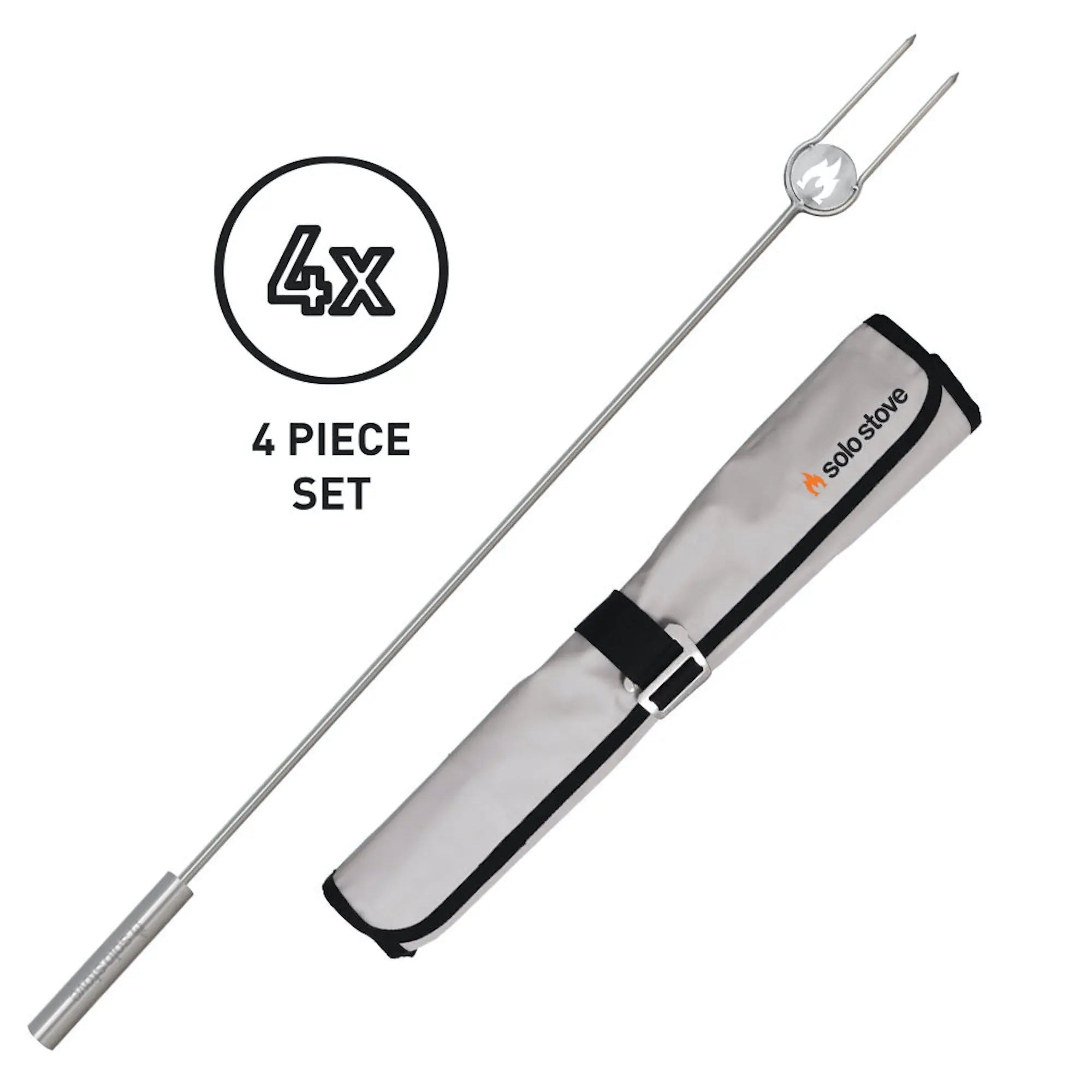 Solo Stove 4 - Piece Roasting Sticks Set - Fire Pit Accessory by Solo Stove | Buy at Agent BBQ