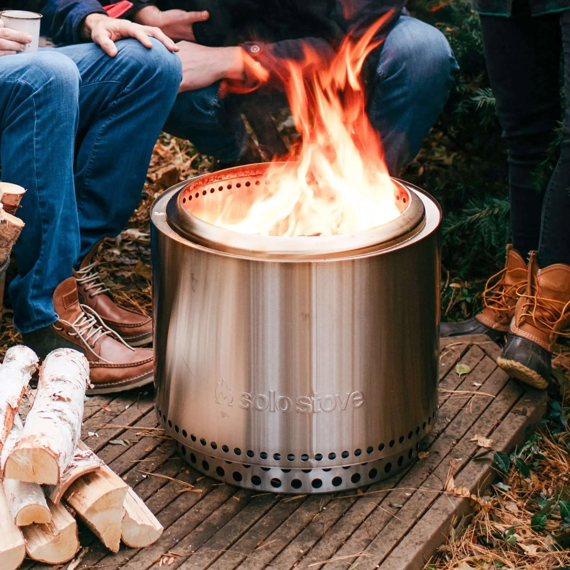 Solo Stove Bonfire Fire Pit + Stand + Shelter Bundle - Fire Pit by Solo Stove | Buy at Agent BBQ