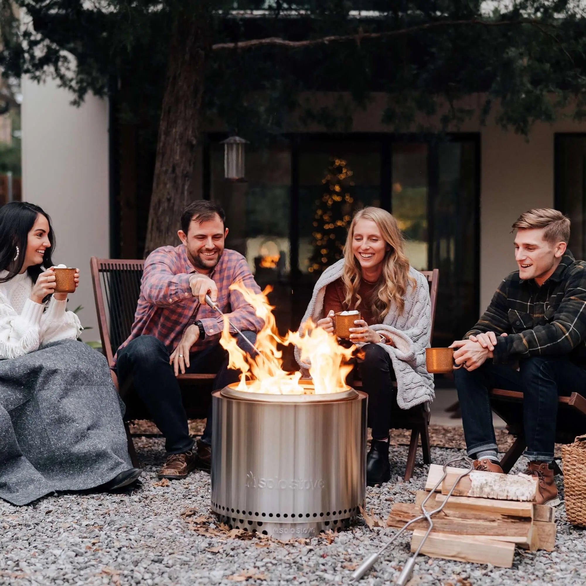 Solo Stove Bonfire Fire Pit + Stand + Shelter Bundle - Fire Pit by Solo Stove | Buy at Agent BBQ