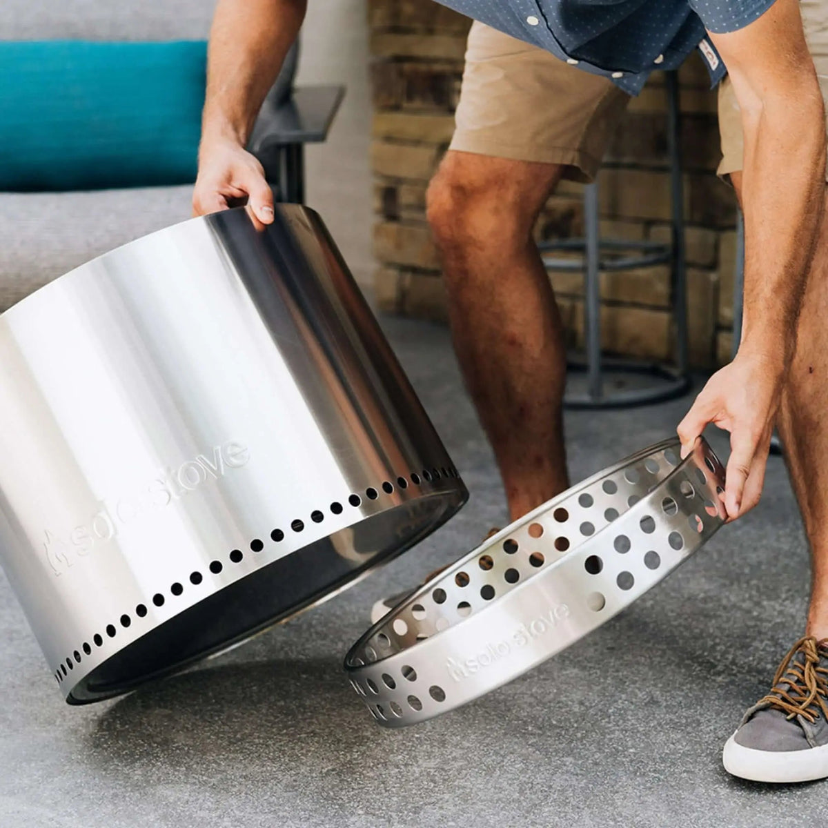 Solo Stove Bonfire Fire Pit + Stand + Shelter Bundle - Fire Pit by Solo Stove | Buy at Agent BBQ