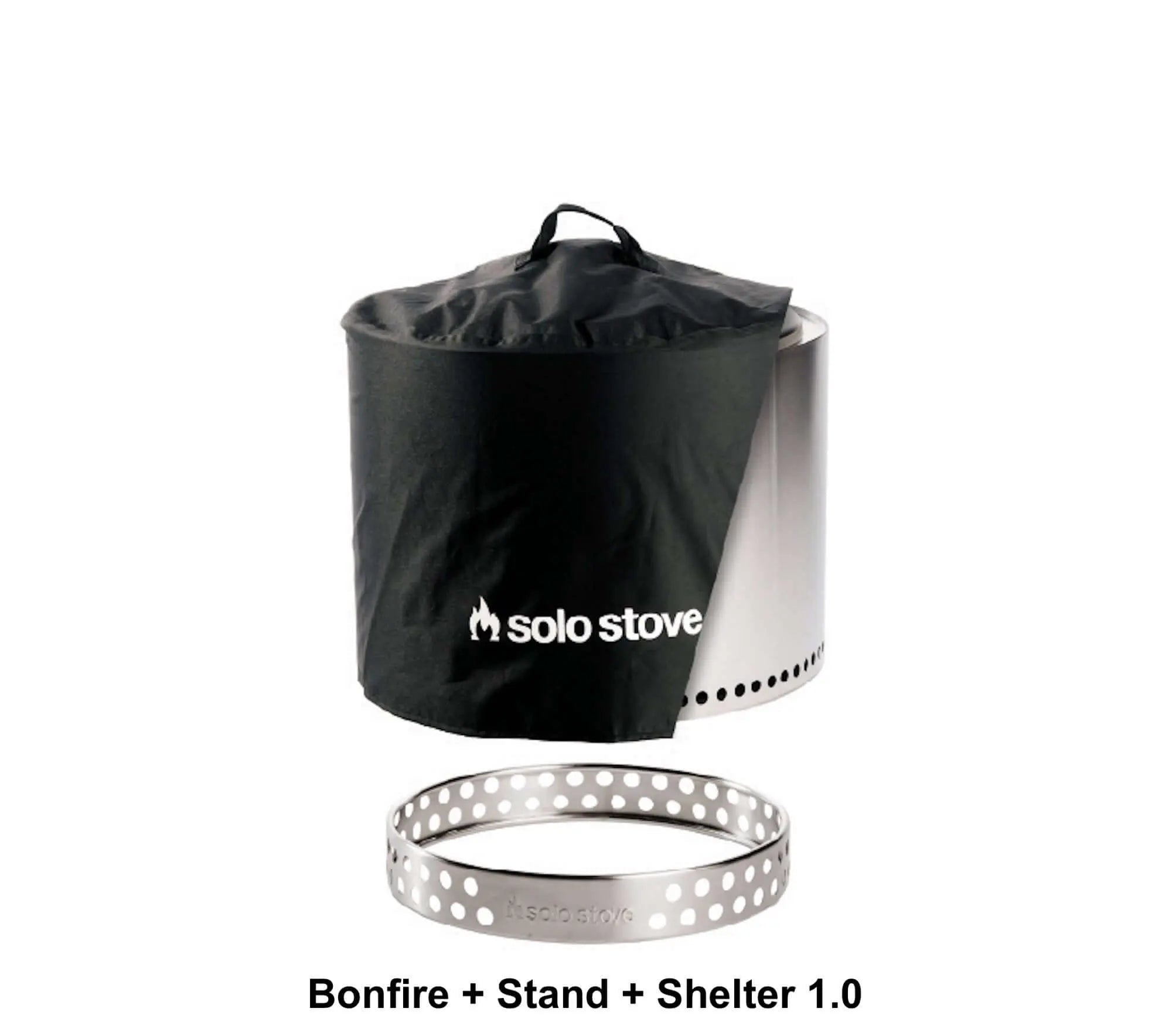 Solo Stove Bonfire Fire Pit + Stand + Shelter Bundle - Fire Pit by Solo Stove | Buy at Agent BBQ