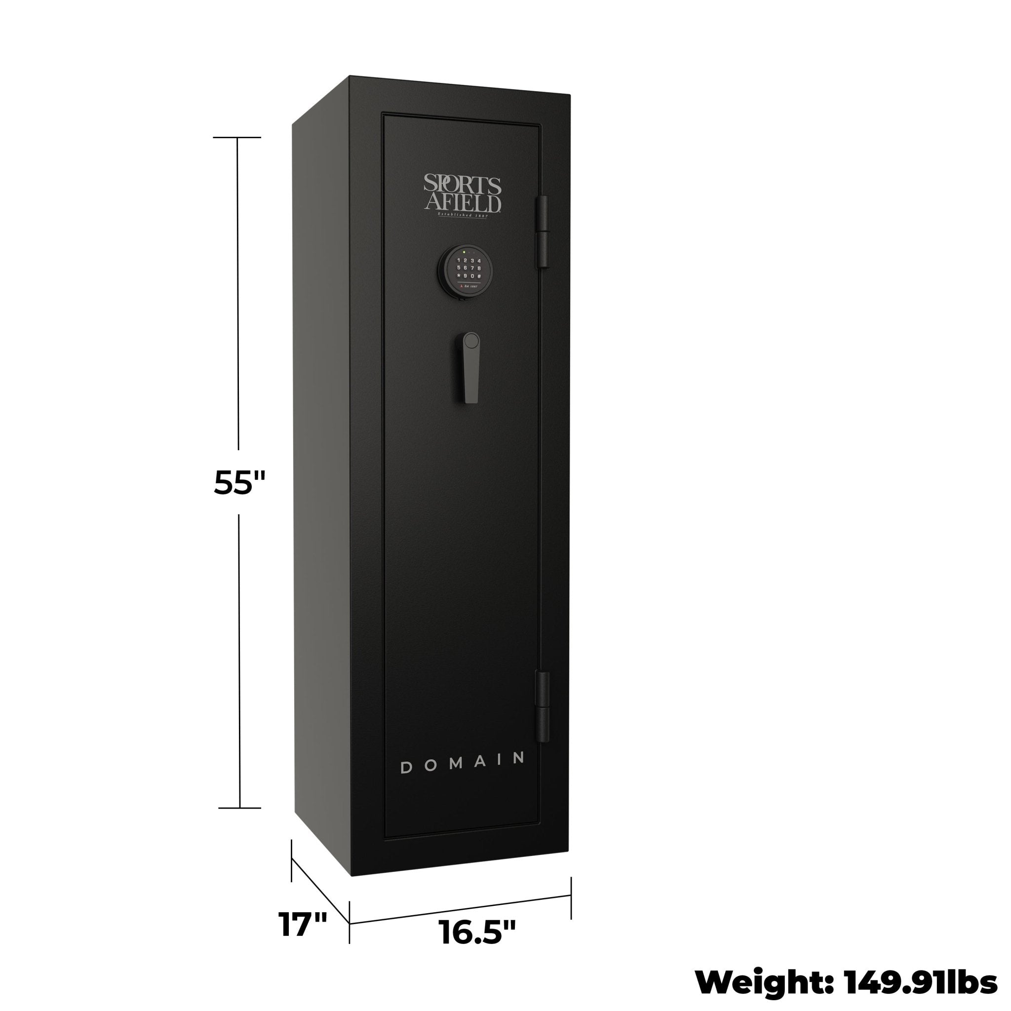Sports Afield SA5512DOM-H Domain Series Gun Safe - 12 Guns - Gun Safes & Rifle Safe Products by Sports Afield | Buy at Agent BBQ