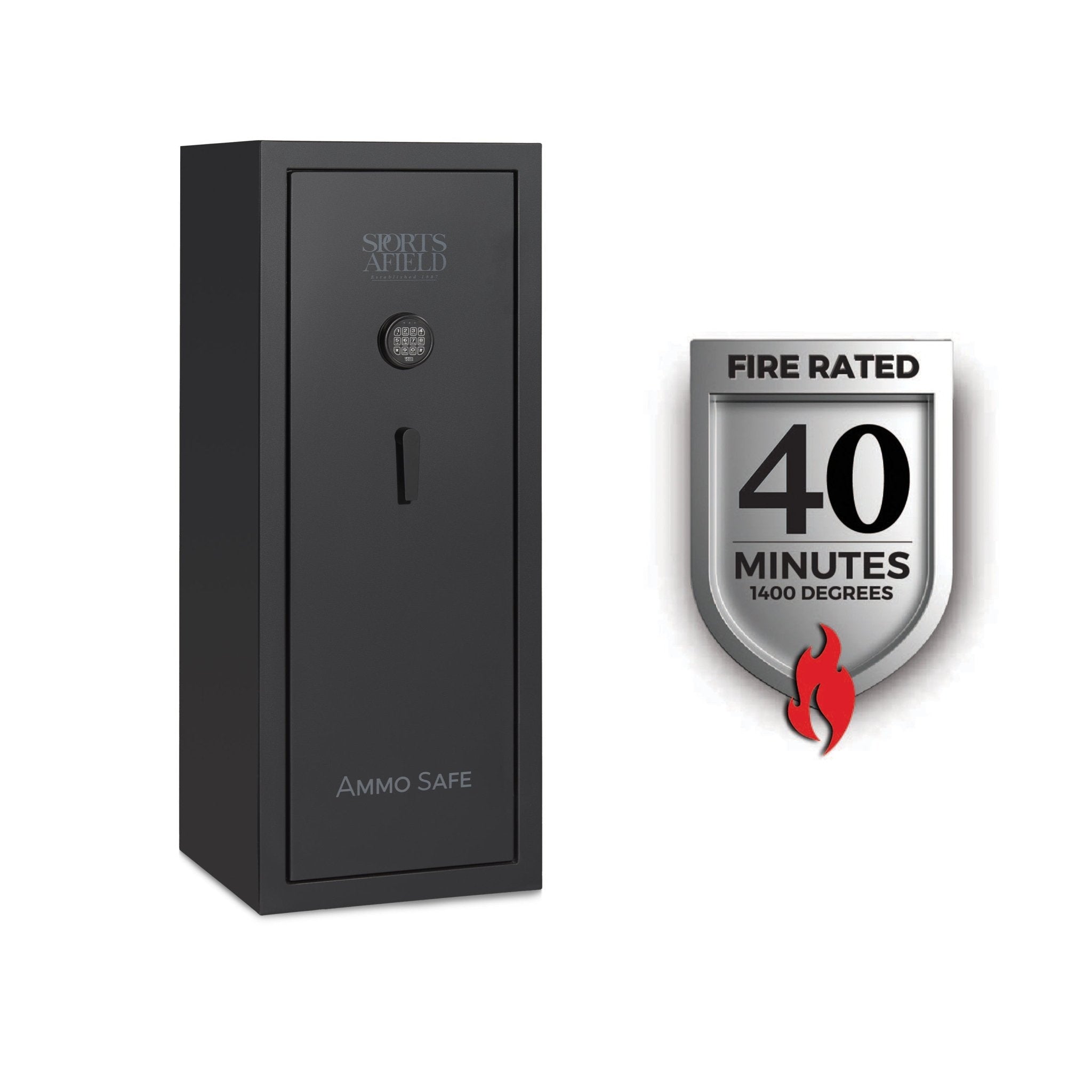Sports Afield SA5520LZ-AMG Tactical LZ Ammo Safe - 40 Minute Fire Rating - Gun Cabinets & Rifle Cases by Sports Afield | Buy at Agent BBQ