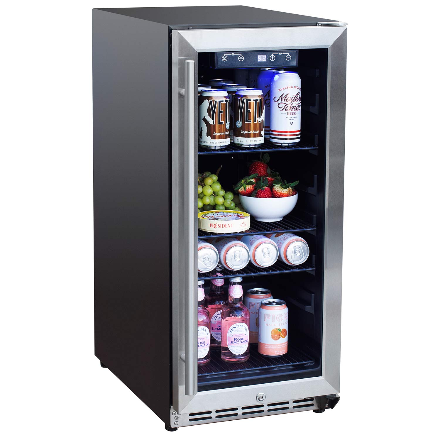 Summerset 15-Inch Outdoor Rated Refrigerator with Glass Door - Grill : Refrigeration by Summerset | Buy at Agent BBQ