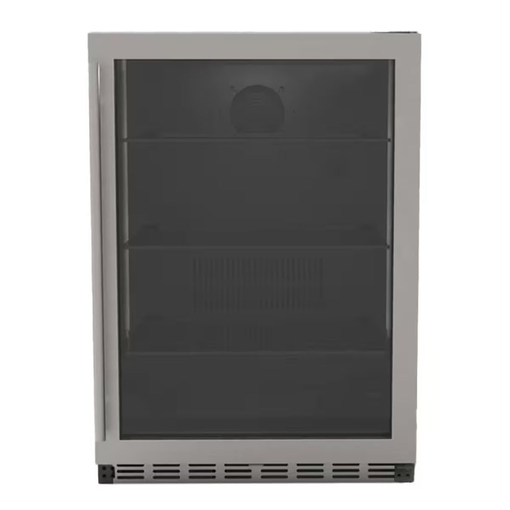 Summerset 5.1C Outdoor Rated Fridge with Glass Door and Glass Shelves, 24-Inches - Grill : Refrigeration by Summerset | Buy at Agent BBQ