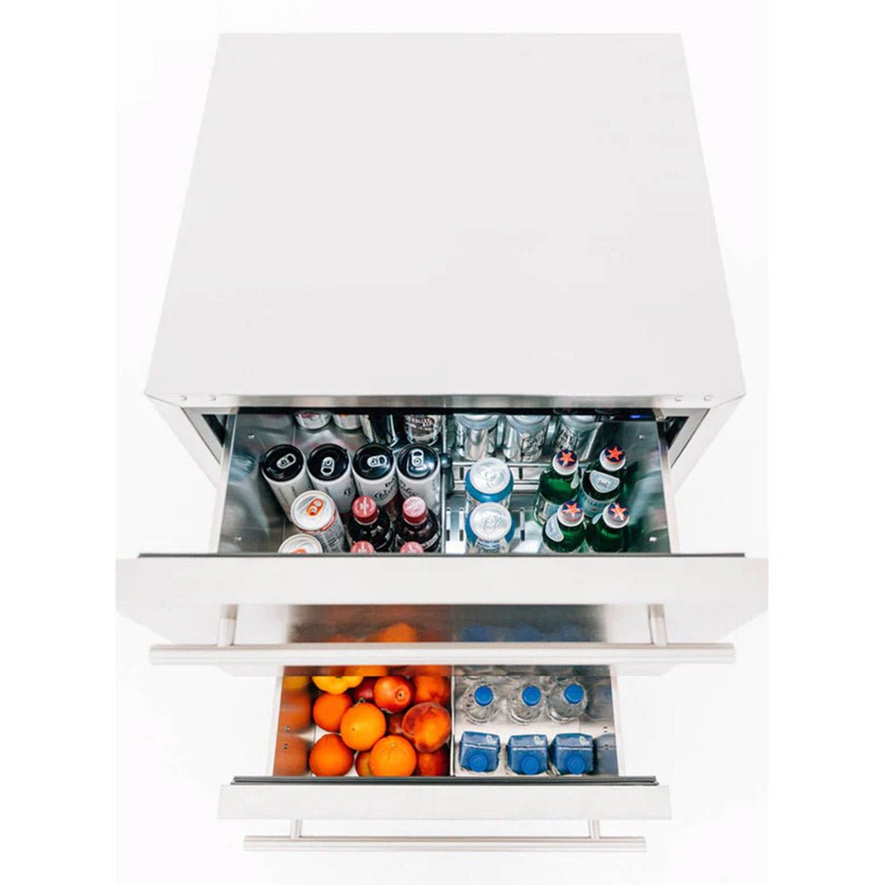 Summerset 5.3C Deluxe Outdoor Rated 2-Drawer Fridge, 24-Inches - Grill : Refrigeration by Summerset | Buy at Agent BBQ