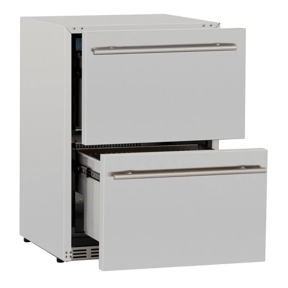 Summerset 5.3C Deluxe Outdoor Rated 2-Drawer Fridge, 24-Inches - Grill : Refrigeration by Summerset | Buy at Agent BBQ