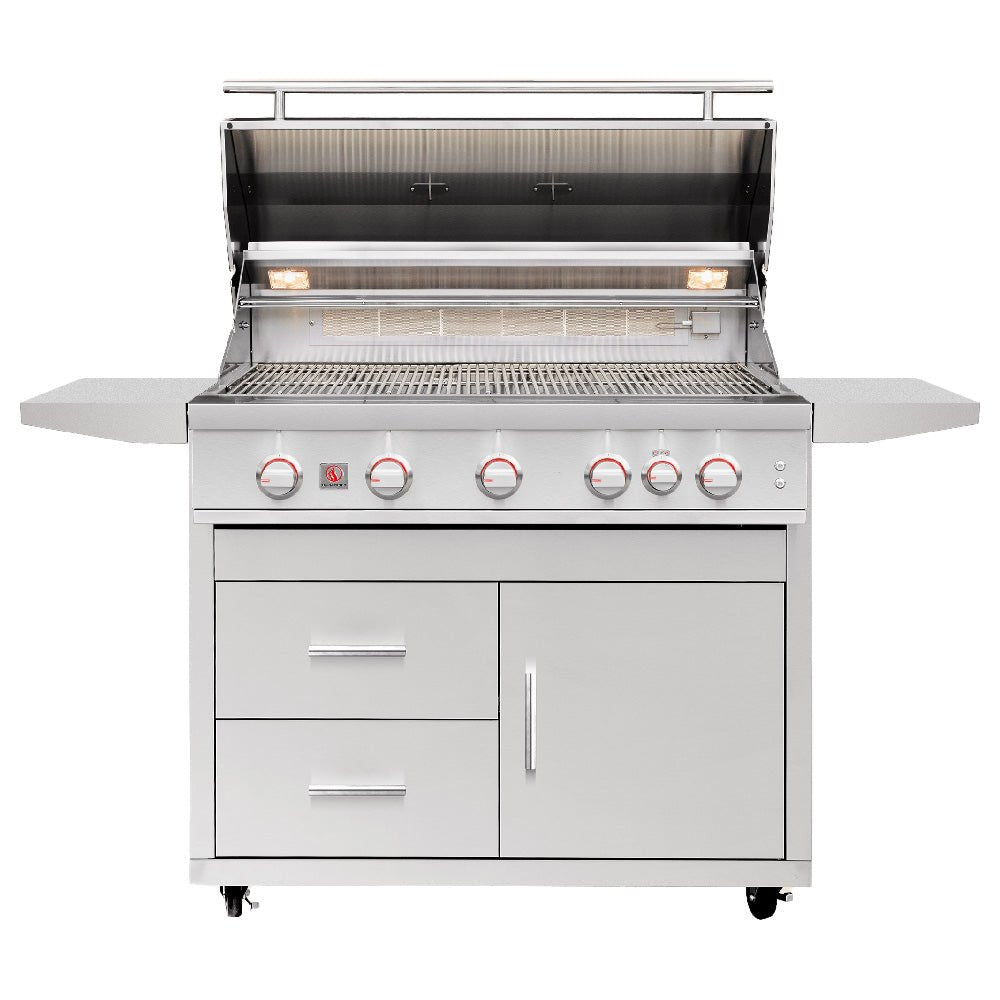 Summerset Sizzler Series Freestanding Gas Grill on Deluxe Cart, 40-Inch - Grill : Gas by Summerset | Buy at Agent BBQ
